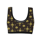 5555 Women's All Over Print Sports Bra