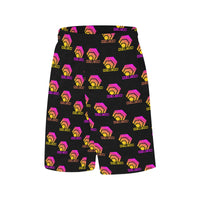 Hex Color Dot Com Black All Over Print Basketball Shorts With Pockets