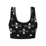 Hex Dot Com White Women's All Over Print Sports Bra