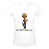 IM Alien WHT V-neck Women's T-shirt