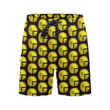 Time 3D 2 BLK Men's Mid-Length Beach Shorts