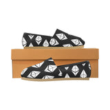 Ethereums Black Casual Canvas Women's Shoes - Crypto Wearz