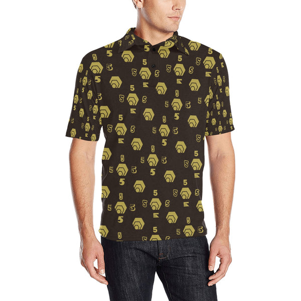 5555 Men's All Over Print Polo Shirt