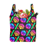 HPXdotCOM Black Foldable Grocery Bag