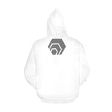 Hex Grey Logo White Women's All Over Print Hoodie