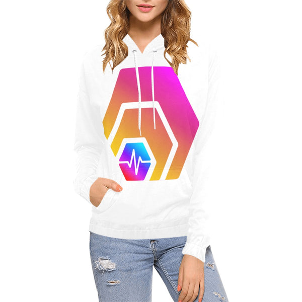 Hex Pulse Morph Women's All Over Print Hoodie