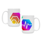 Hex PulseX Pulse Logos Plus-Size Mug (15 OZ)