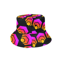 Hex Black Unisex Summer Single-Layer Bucket Hat