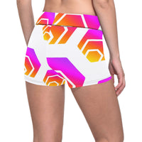 Hex Tapered Women's All Over Print Short Leggings