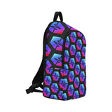 Pulse Black All-Over Print Unisex Casual Backpack