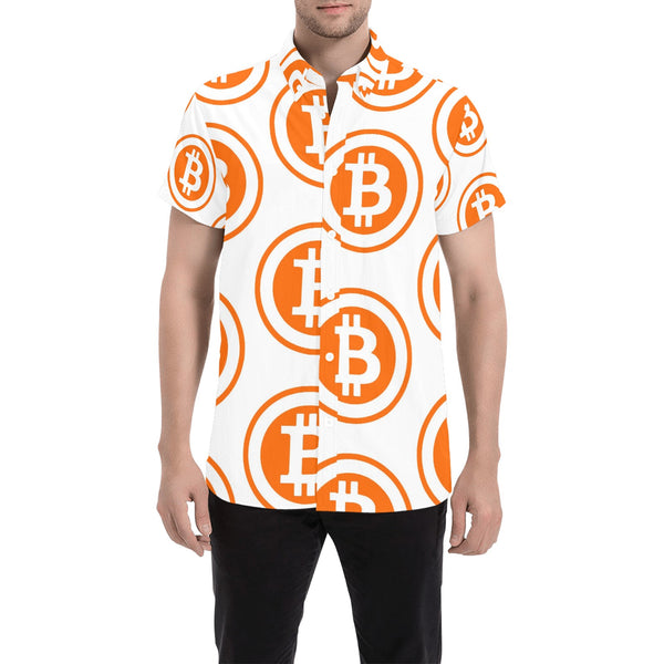 Bitcoin Orange Men's All Over Print Shirt