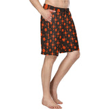 5555 Orange Men's All Over Print Casual Shorts