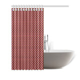 Hex Small Black Shower Curtain 72"x72"