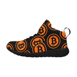 Bitcoin Black & Orange Men's Basketball Shoes