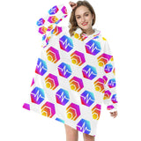 Hex Pulse Combo Blanket Hoodie for Women