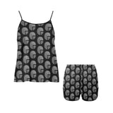 Future 3d BLK Women's Spaghetti Strap Cami Short Pajama Set