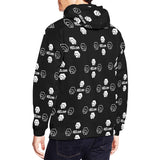 Hex Dot Com White Men's All Over Print Hoodie