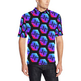 Pulse Black Men's All Over Print Polo Shirt