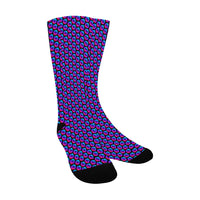 Pulses Small Black Men's Custom Socks