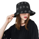 Hex Black & Grey Unisex Summer Single-Layer Bucket Hat