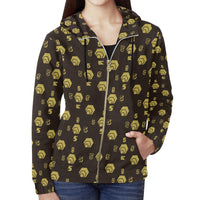 5555 Women's All Over Print Full Zip Hoodie