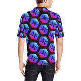 Pulse Black Men's All Over Print Polo Shirt