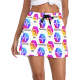 Hex Pulse TEXT Women's Casual Beach Board Shorts