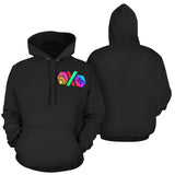 Hex PulseX Pulse Logos Black Women's All Over Print Hoodie