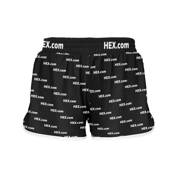HEXdotcom White Women's Sports Shorts