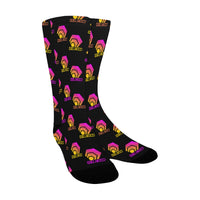 Hex Color Dot Com Black Women's Custom Socks