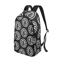 Litecoins Black All-Over Print Unisex Casual Backpack