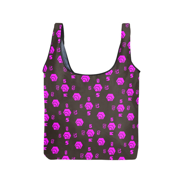 5555 Pink Foldable Grocery Bag