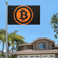 Bitcoin Orange Flag (59" x 35") - Crypto Wearz
