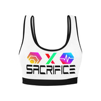 Sacrifice Black Women's All Over Print Sports Bra