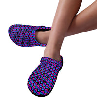 Pulses Small Black Custom Print Adults Clogs