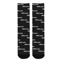 HEXdotcom White Sublimated Crew Socks (3 Packs)