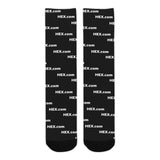 HEXdotcom White Sublimated Crew Socks (3 Packs)