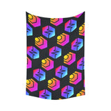 Hex Pulse Combo Black Wall Tapestry 90"x 60"