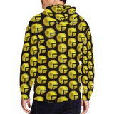 Time 3D 2 BLK Men's All Over Print Full Zip Hoodie