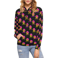 Hex Color Dot Com Black Women's All Over Print Hoodie