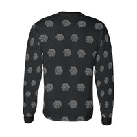 Hex Black & Grey Men's Long Sleeve T-shirt