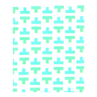Thetas Colored 3-Piece Bedding Set (1 Duvet Cover 86"x70"; 2 Pillowcases 20"x30")