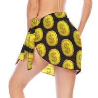 IM 3D BLK Women's Beach Sarong Wrap