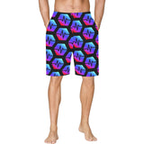 Pulse Black All Over Print Basketball Shorts With Pockets