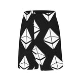 Ethereums Black All Over Print Basketball Shorts With Pockets
