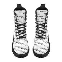 HEXdotcom Combo Women's PU Leather Martens Boots