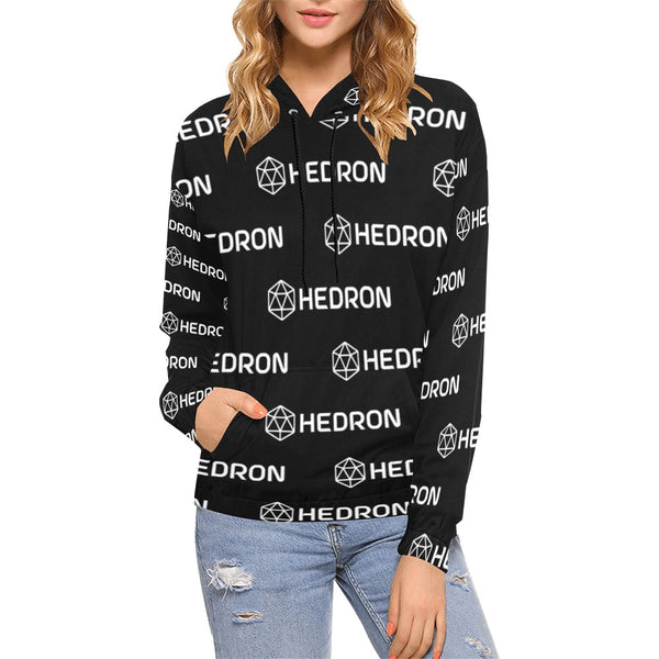 Hedron Combo White Women's All Over Print Hoodie