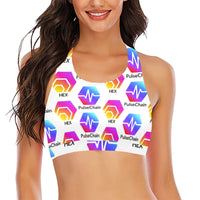 Hex Pulse TEXT Crop Bikini Top