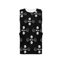 Hex Dot Com White Men's Open Sides Workout Tank Top