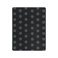 Hex Black & Grey Mousepad 18"x14"